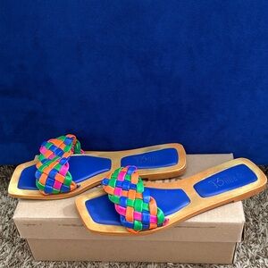 Multicolor Woven Sandals
